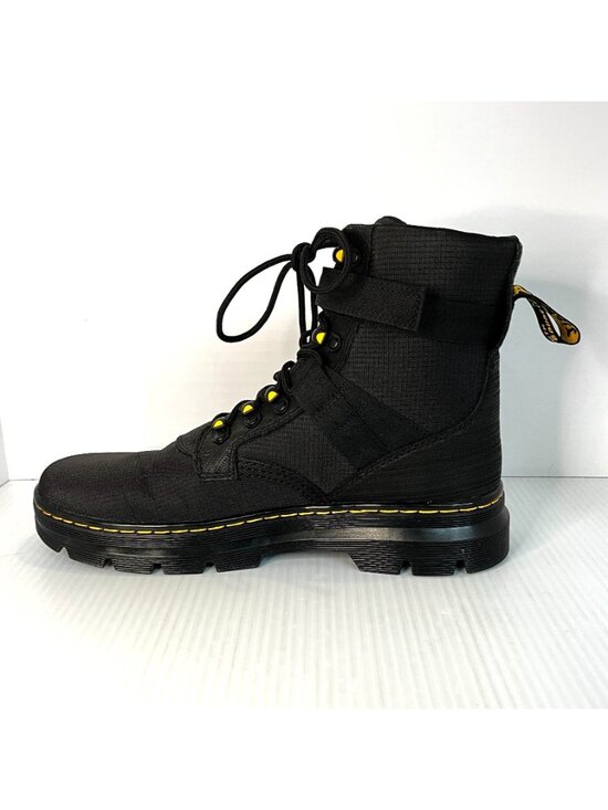 Dr.Martens COMBS TECH II Mens 10 Womens 11 Combat Boots Black Yellow 27800001 main image 9